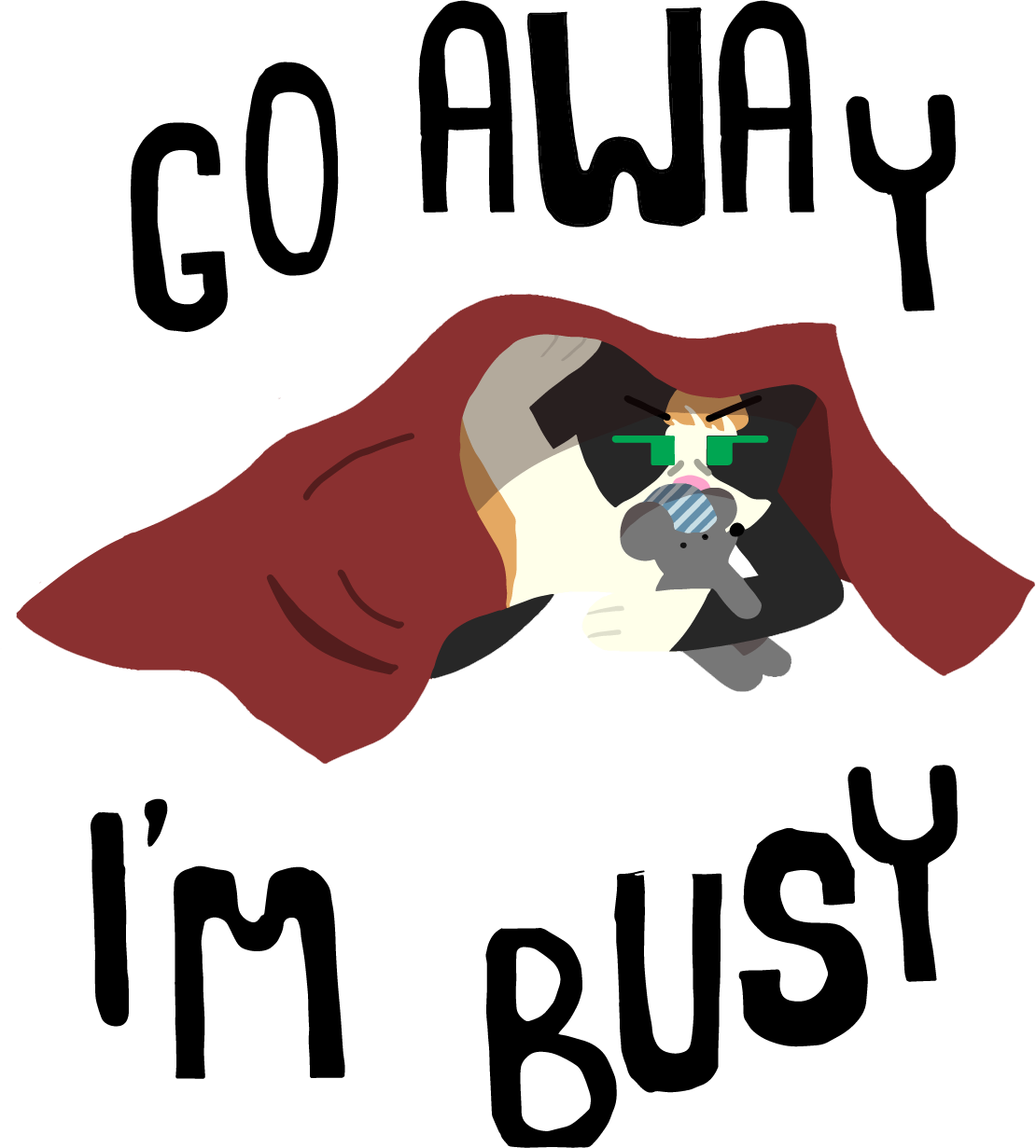 a calico looks very upset at being disturbed from their nap